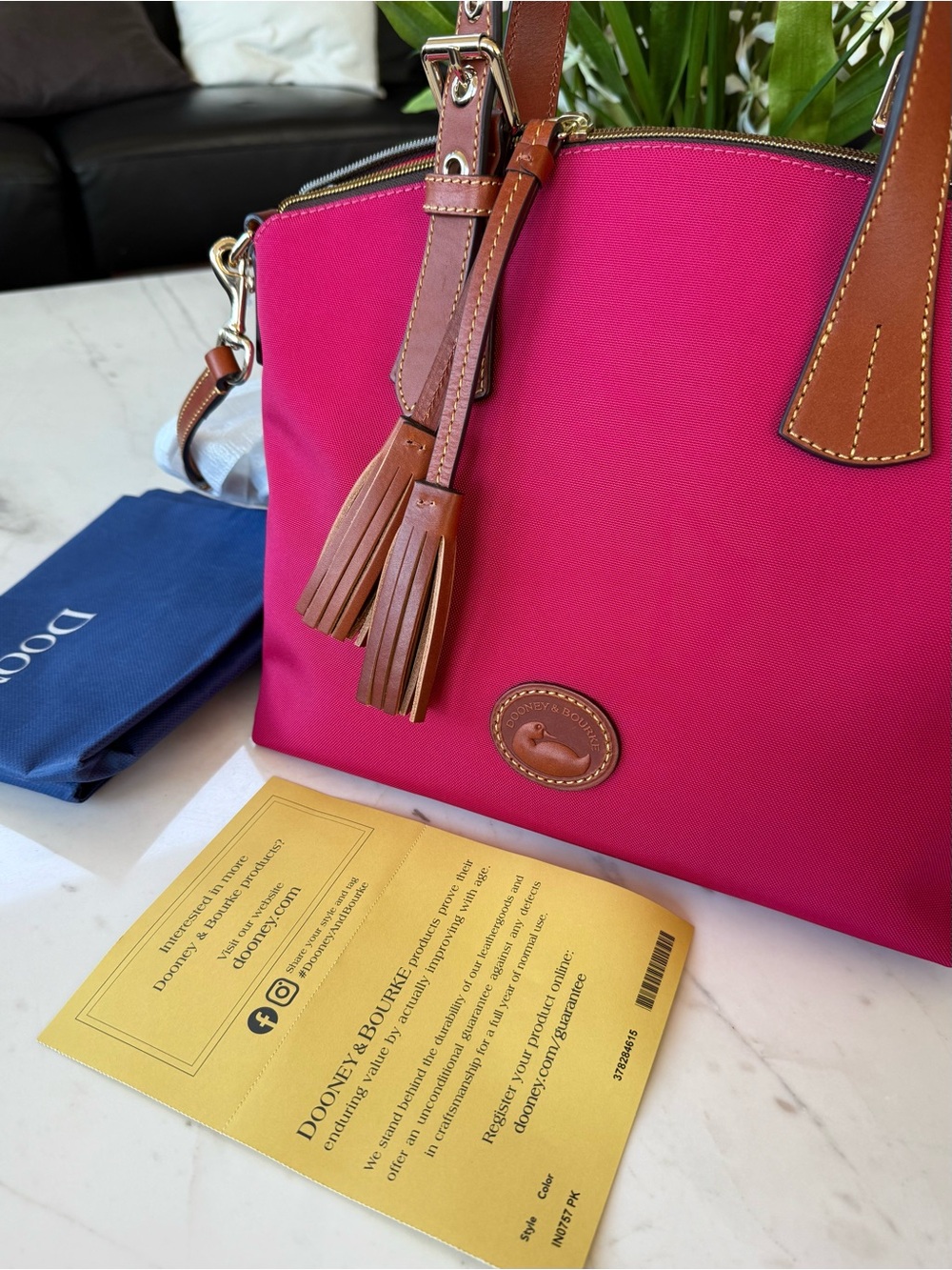 New Dooney & Bourke Nylon Trina Satchel - Picture 13 of 16